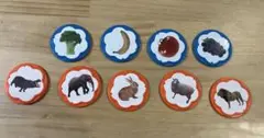 動物と食べ物の知育玩具 10個セット