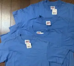 アンビル anvil 無地 Tシャツ ユースMサイズ　ブルー　4枚セット 新品