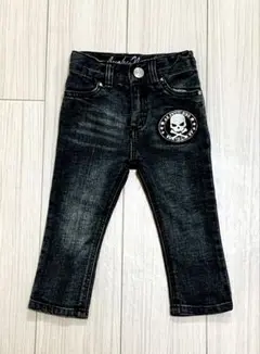 Lucky Number スカルパッチ デニムパンツ
