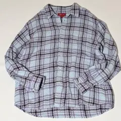 美品 supremeシュプリームBasket Weave Plaid Shirt