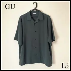 GU(ジーユー)半袖シャツ　グリーン