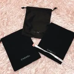 CHANEL ミニ 巾着 ポーチ 3枚セット