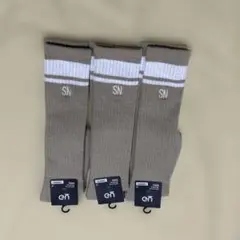 GU undercover アンダーカバー ハイソックス　ベージュ　3足セット