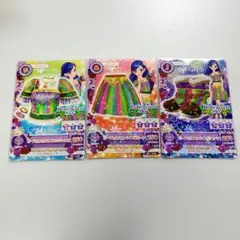 アイカツ カード 風沢そら リーフセルフストライプコーデ ボヘミアンスカイ