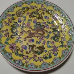 景徳鎮 中皿 龍 / 中国食器 / 陶磁器