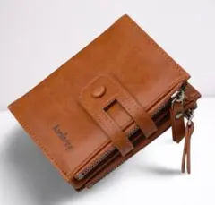 【新品・即購入OK】メンズ 二つ折り財布 ブラウン