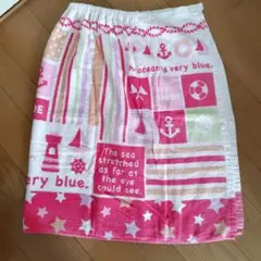 ラップタオル　63cm　ピンク　プールタオル　巻きタオル