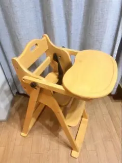 大和屋　リコ木製　ワンタッチハイチェア　ハイチェア