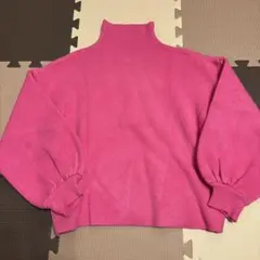 ナルシス　Narcissus ピンク　タートルネック　セーター　ハイネック