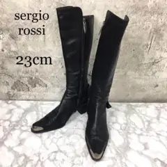 sergio rossi セルジオロッシ ロングブーツ レザー イタリア製 36
