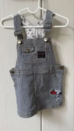 ベビー　デニム　スカート　サロペット　スヌーピー