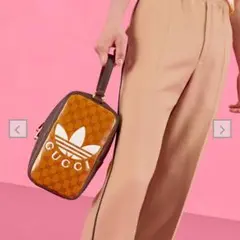 安心の匿名配送☆グッチ×アディダス☆コラボ☆トップハンドルバッグ☆GG☆男女☆