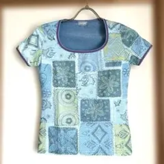 Tシャツ　ブルー系