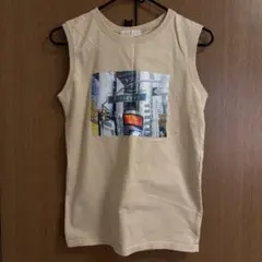ノースリーブ タンクトップ ブロードウェイ プリント レディース トップス