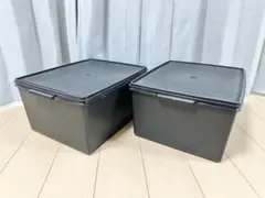 タッパーウェア スーパーケース ディープ ブラック 31L 2個セット