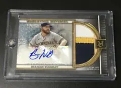 /10 Brandon Woodruff Topps Patch Auto