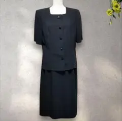 大きいサイズ【ソワールベニール】(XL〜2XL) 黒 礼服 夏用・セットアップ