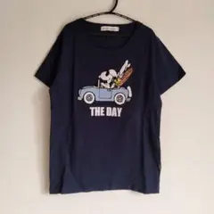 アンティバルリスティック　スヌーピー コラボ Tシャツ ネイビー レディース