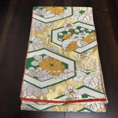 袋帯☆桔梗 菊 金糸 銀糸