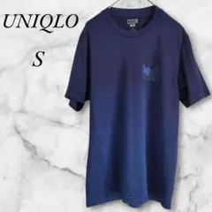 ユニクロ　UT　マーベル　コラボ　Tシャツ　ドライ　半袖　S　ネイビー