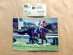 トウカイテイオー 有馬記念 11着 現地単勝馬券・2L判プリント2枚