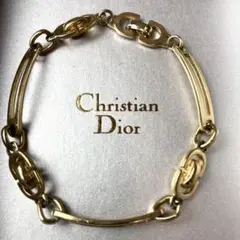 【極美品】Dior ロゴ チョーカー ブレスレット 刻印 ゴールド ヴィンテージ