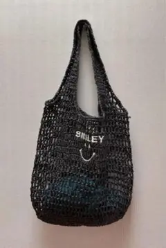 SMILE メッシュバッグ　ブラック　美品　スマイル