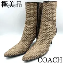 COACH コーチ ブーツ ミニシグネチャー レディース