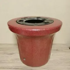 美品 アンティーク 貫入 昭和レトロ 陶器製 火鉢 窓なし 手あぶり 手炙り