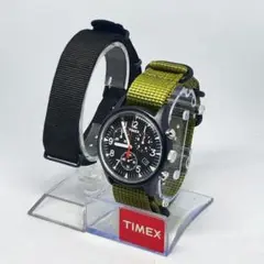 【ベルト2本付き】TIMEX MK1 アルミニウム クロノグラフ 電池新品
