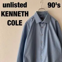 90'sunlisted KENNETHCOLEケネスコールブルーシャツUS古着