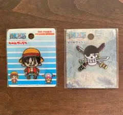 ワンピース　ルフィ＆ゾロ　シールワッペン