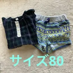 ベビーワンピース＆短パン(80)