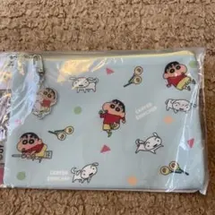 韓国限定 クレヨンしんちゃん ポーチ Daiso ダイソー　しんちゃん　韓国