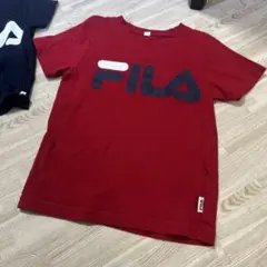 美品 ！ FILA Tシャツ レッド 130cm