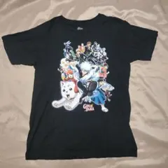激レア 銀魂 アニメ ジャンプ　黒　M 銀魂キャラクター Tシャツ