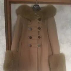 rich FOXファーダッフルコート