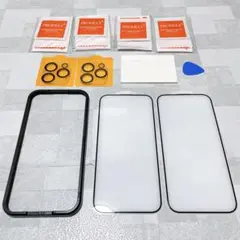 【iPhone 15 用】ガラスフィルム カメラフィルム セット