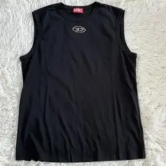 【極美品】DIESEL ディーゼル ノースリーブ タンクトップ オーバルD
