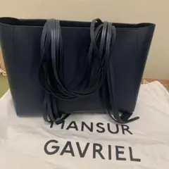 マンサーガブリエル　トートバッグ ネイビー 2025年最新】MANSUR GAVRIEL レディース トートバッグの人気