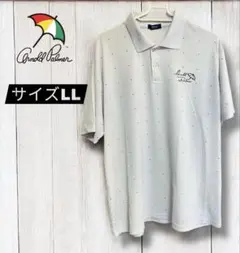 アーノルドパーマー メンズ 速乾 ポロシャツ ドット グレー　サイズLL