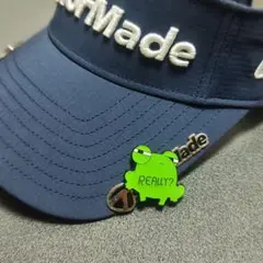 ゴルフマーカー マグネット付き 一点物 カエル 横目