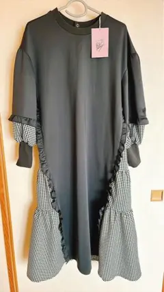 バブリーたまみさんのギンガムチェックバルーンワンピース♡M