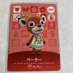 どうぶつの森　amiiboカード　ペーター