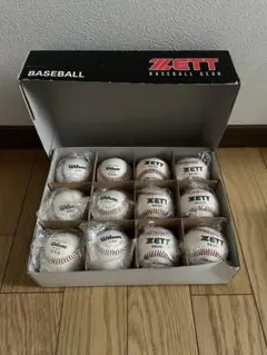 ZETT BB301 & Wilson A1012 硬式野球ボール 12個セット