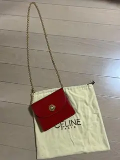 専用 セリーヌ ショルダーバッグ 超美品 赤色