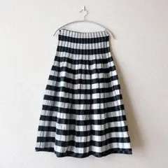 リバーシブル 2way チェック ストライプ シャーリングスカート