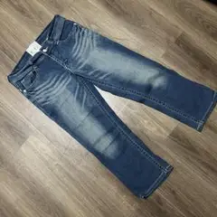シーセブンティーン デニムパンツ クロップド丈 ブルー L エドウィン