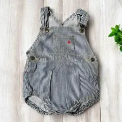 POLO Babyストライプ コットンオーバーオール 80cm