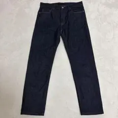 【濃紺】ユニクロ　セルビッジ　ストレート　デニム 赤耳　 W31